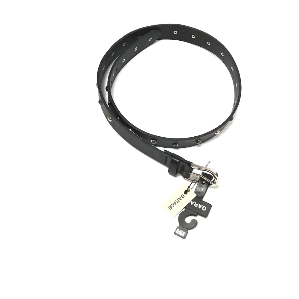 Garage Men's Belt Embellished Silver Tone Buckle